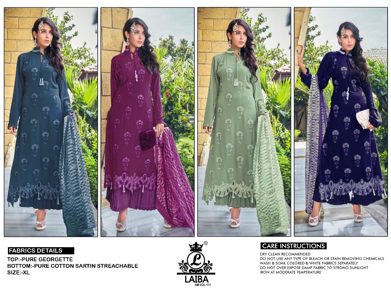 Laiba The Designer Studio Am 111 Heavy Designer Wedding Wear Ready Made Collection
